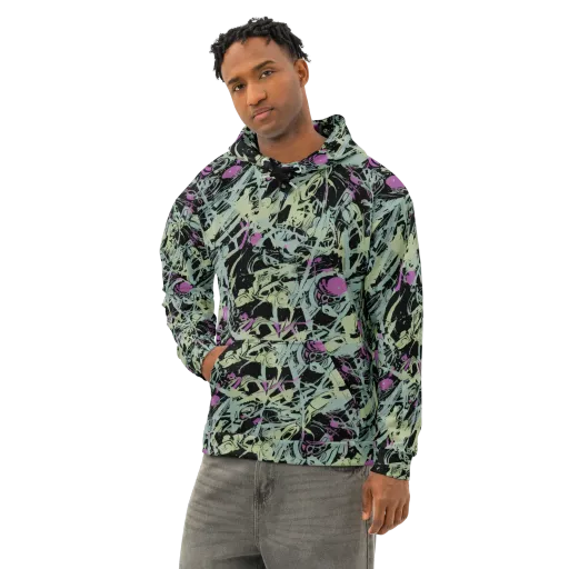 Acid Ink on a Cotton Hoodie