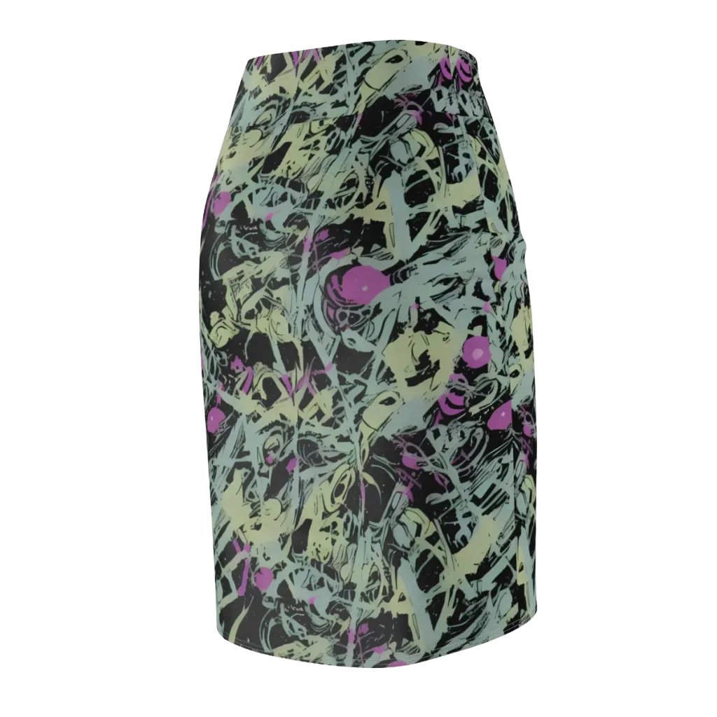 Acid Ink on Pencil Skirt — Back Side