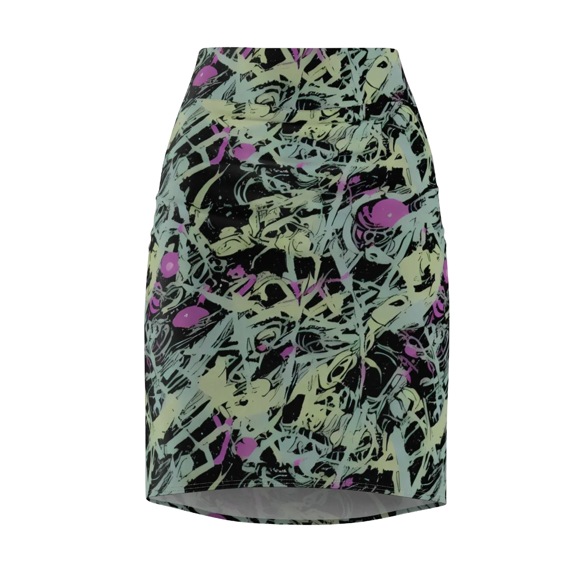 Acid Ink on Pencil Skirt — Front