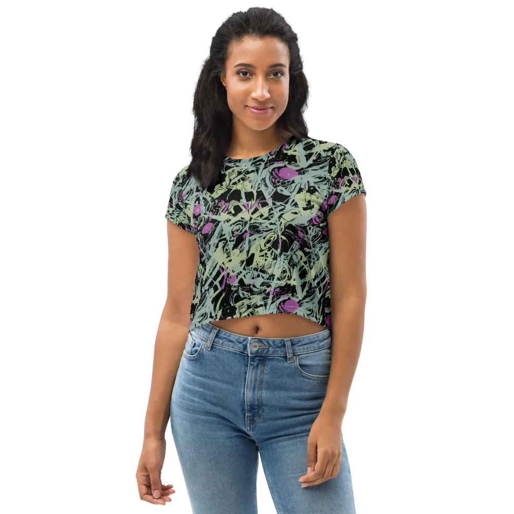 Acid Ink on Crop Tee — Front
