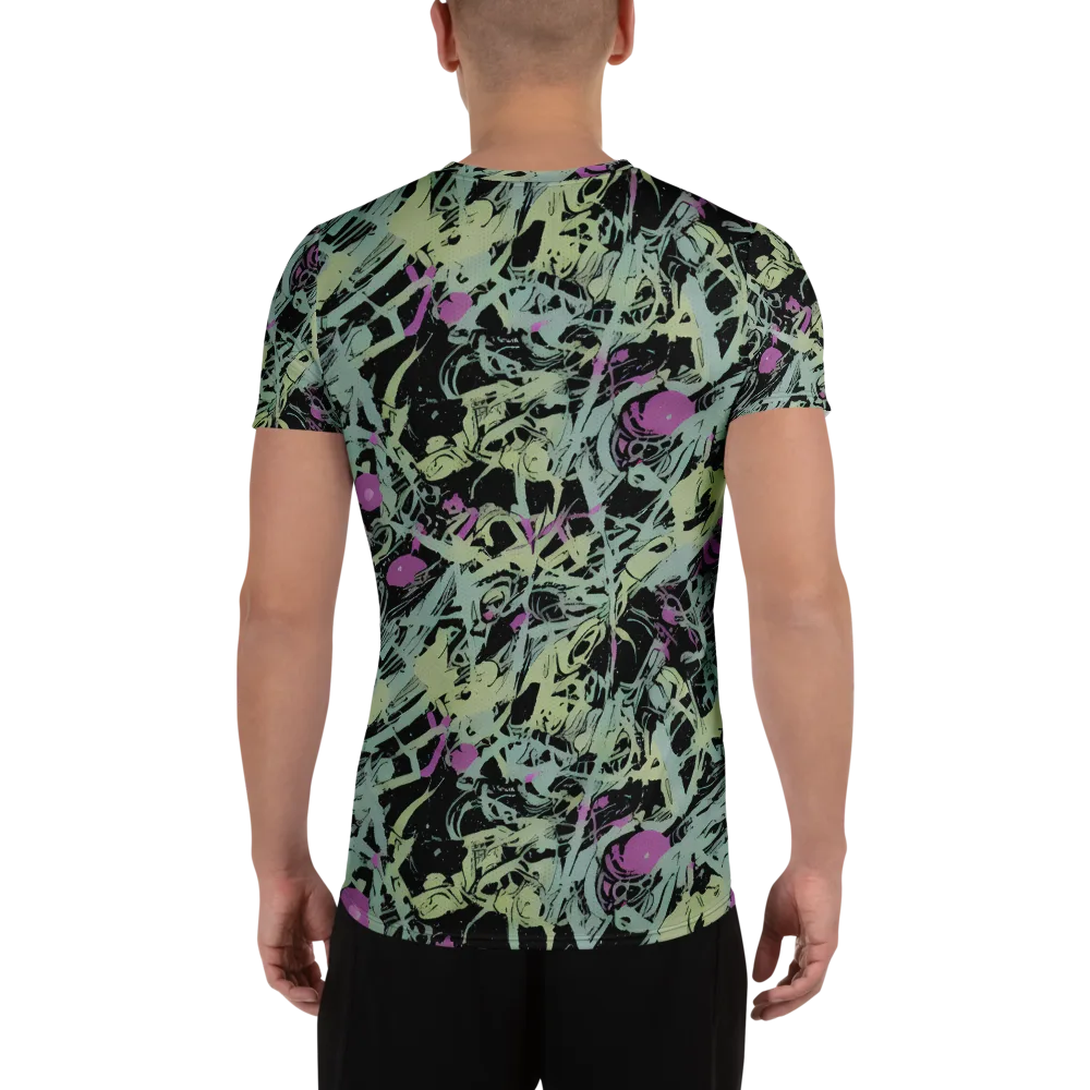 Acid Ink on Men's Athletic T-Shirt — Back