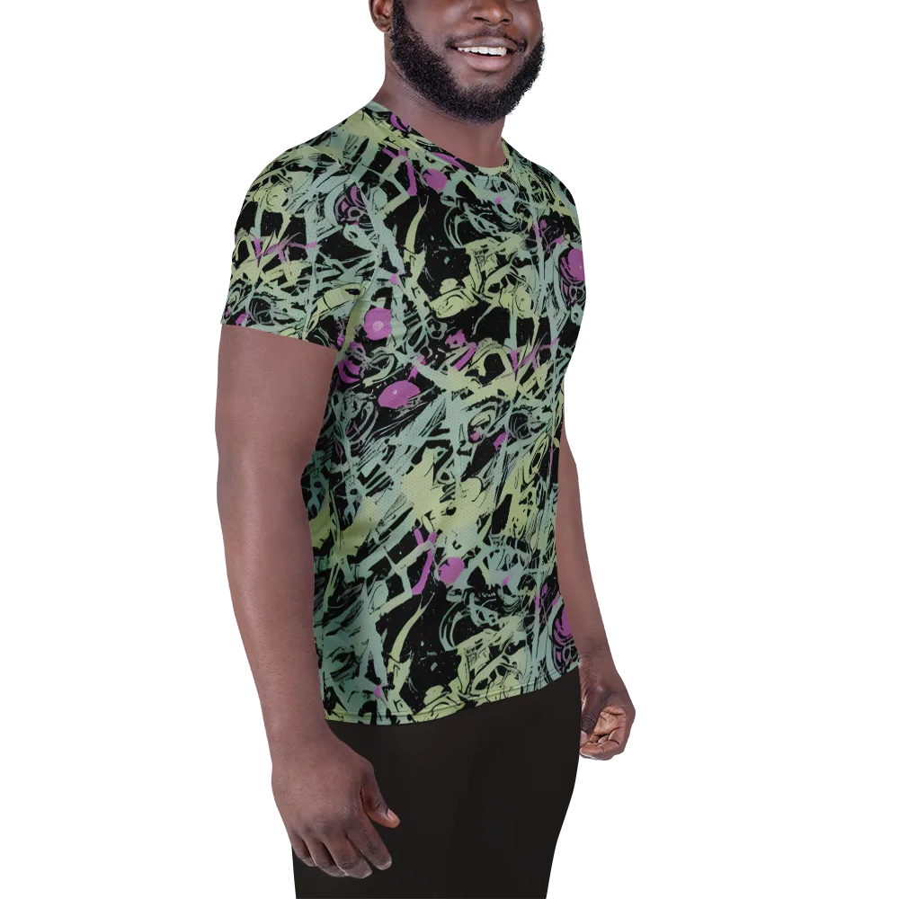 Acid Ink on Men's Athletic T-Shirt — Right