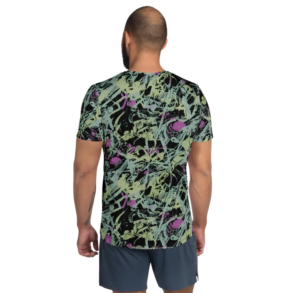 Acid Ink on Men's Athletic T-Shirt — Back