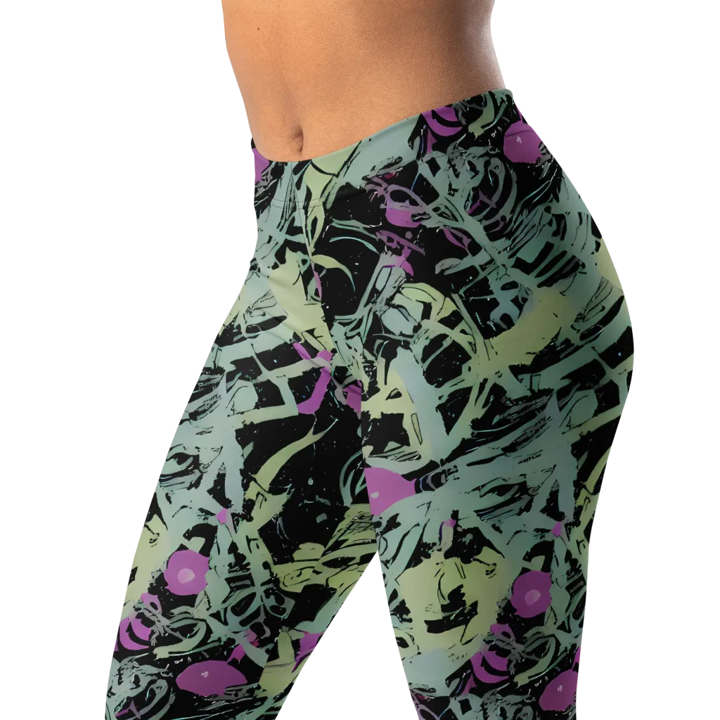 Acid Ink on Leggings — Left Front
