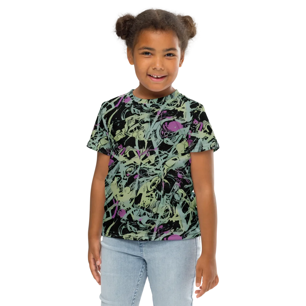 Acid Ink on Kids Crew Neck T-Shirt — Front