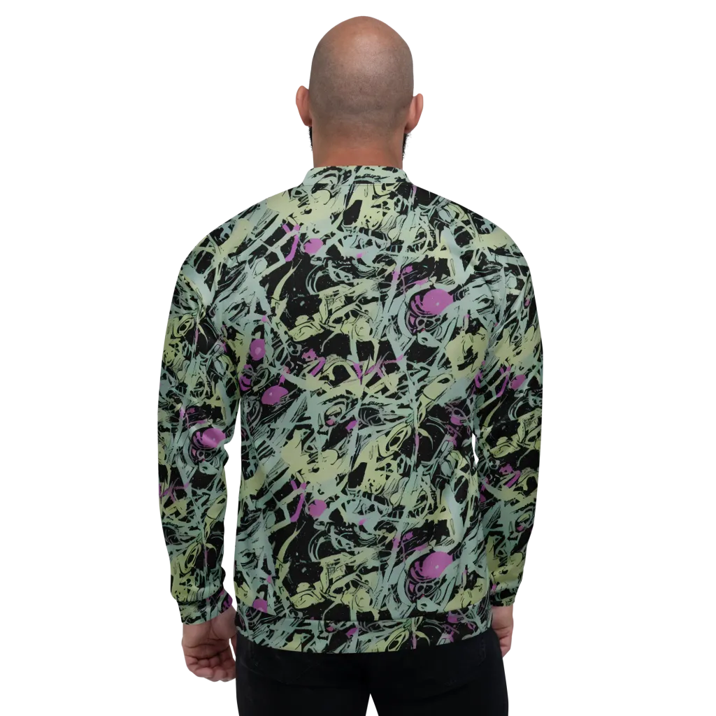 Acid Ink on Bomber Jacket — Back