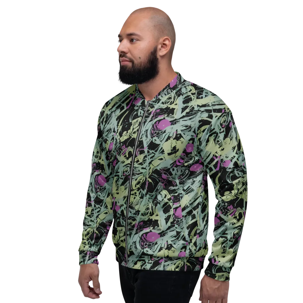 Acid Ink on Bomber Jacket — Left