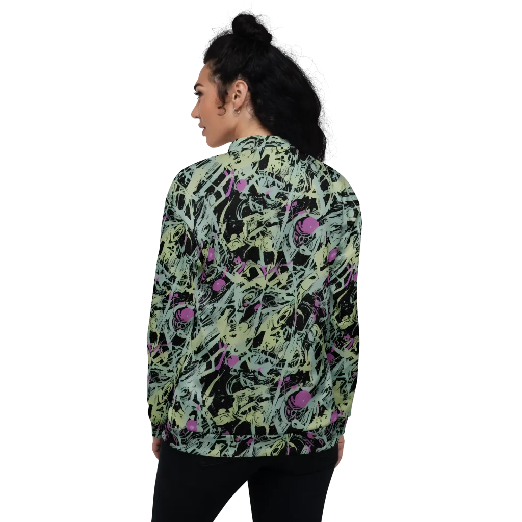 Acid Ink on Bomber Jacket — Back