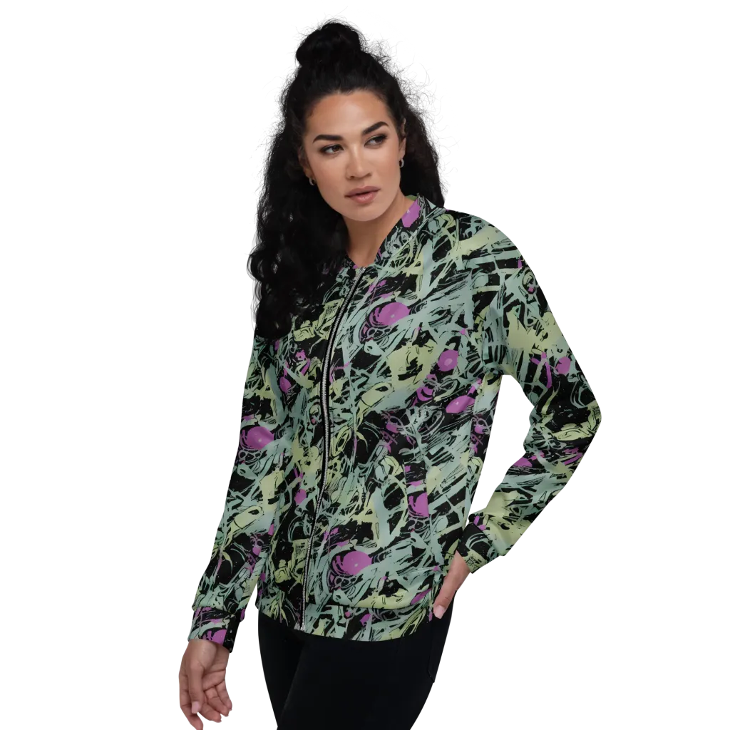 Acid Ink on Bomber Jacket — Left