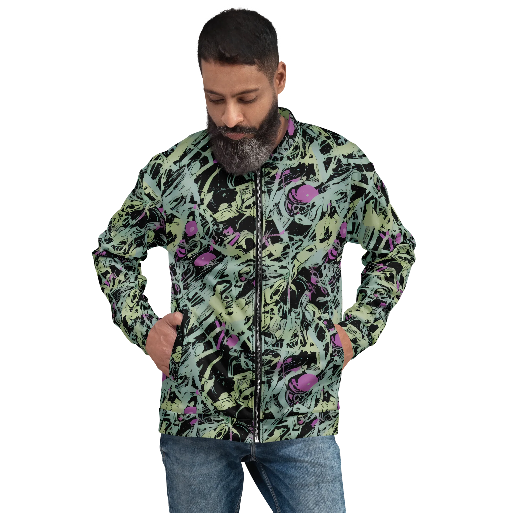 Acid Ink on Bomber Jacket — Front