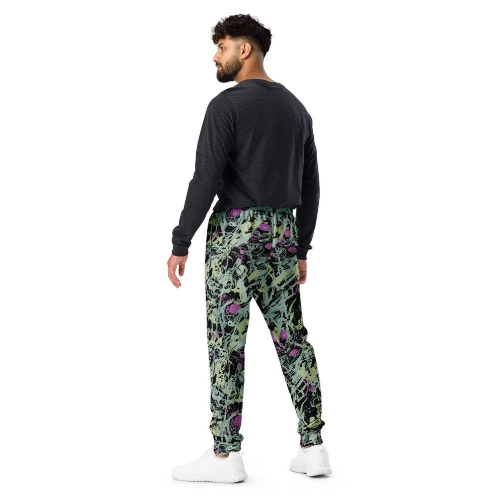 Acid Ink on Men's Joggers — Back
