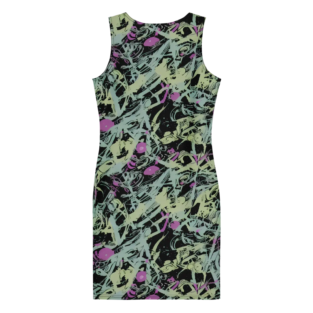 Acid Ink on Bodycon Dress — Back