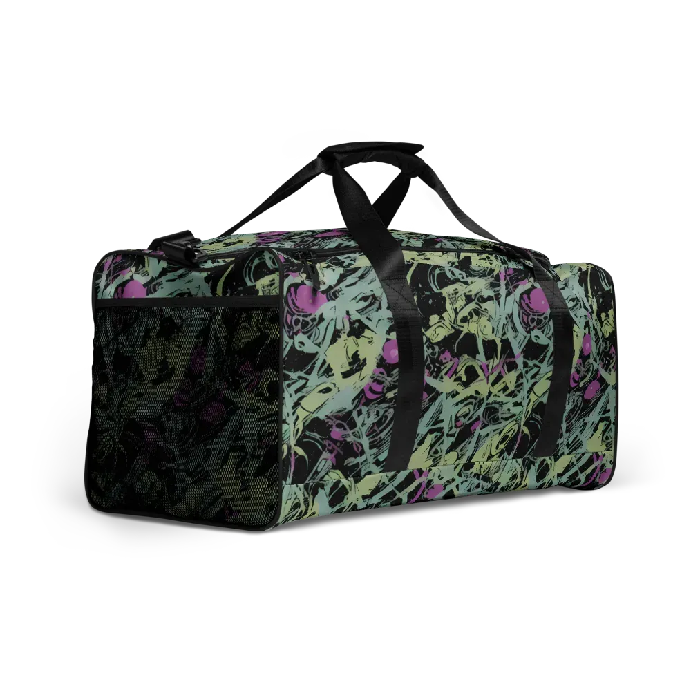 Acid Ink on Duffle Bag — Right Front