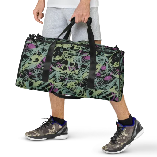 Acid Ink on a Duffle Bag
