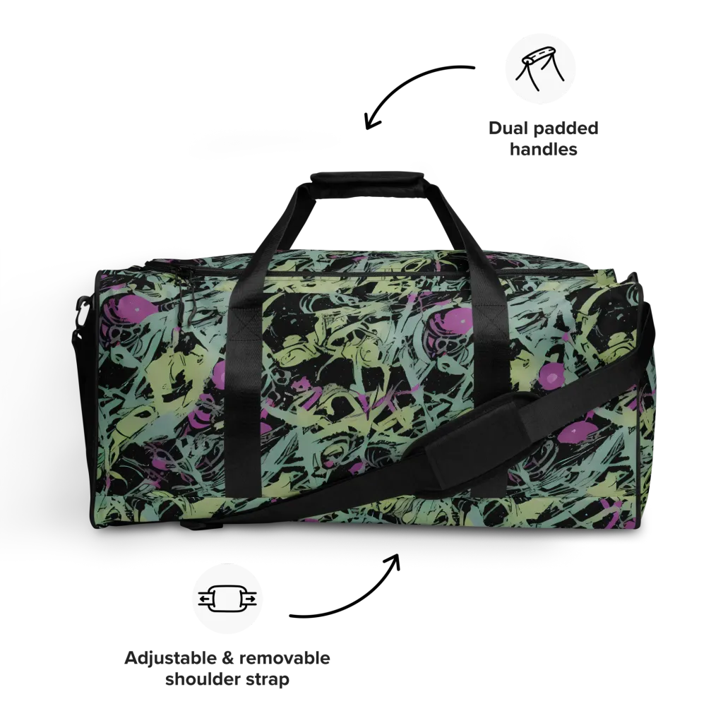 Acid Ink on Duffle Bag — Front