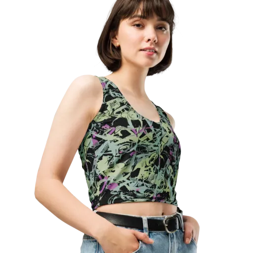 Acid Ink on a Crop Top