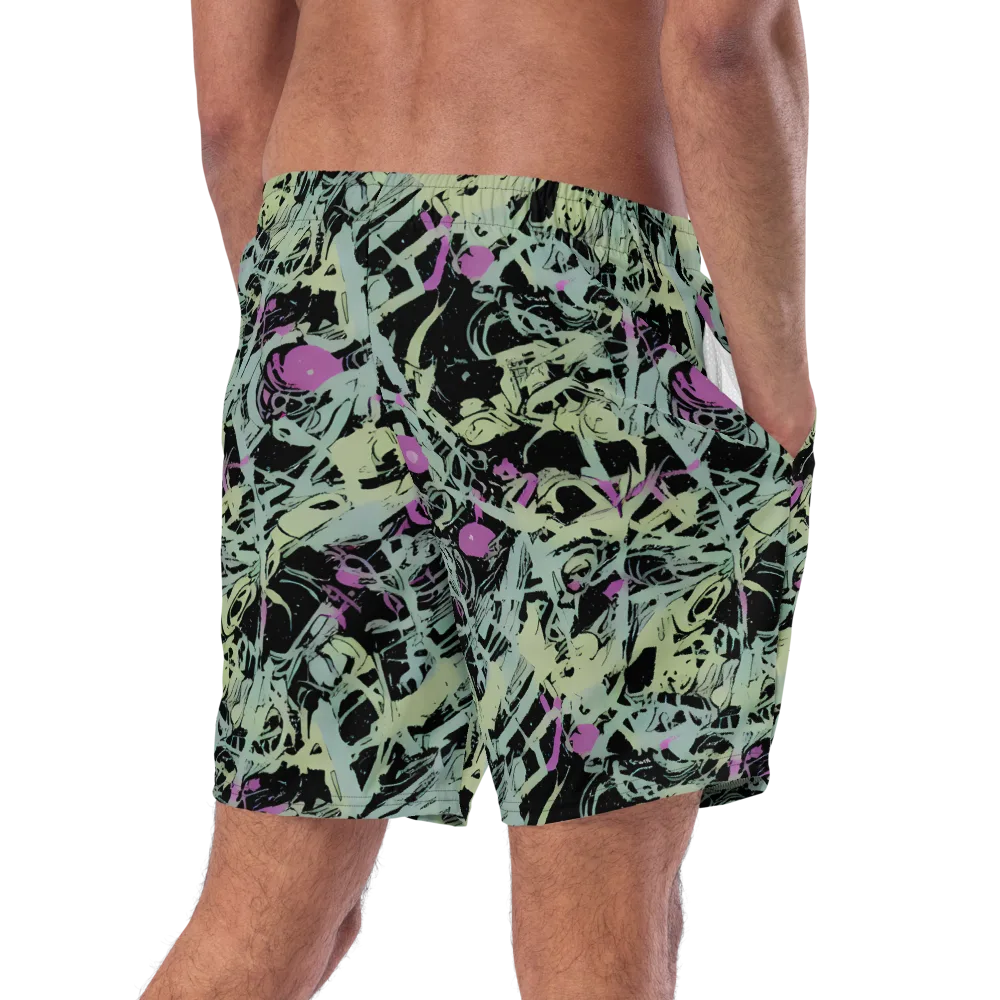 Acid Ink on Swim Trunks — Right Back