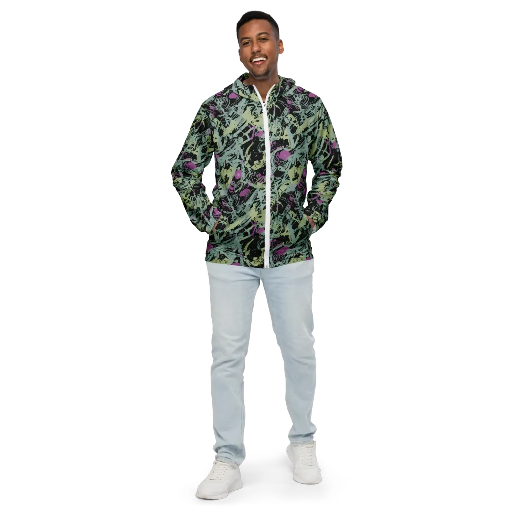 Acid Ink on Men's Windbreaker — Front