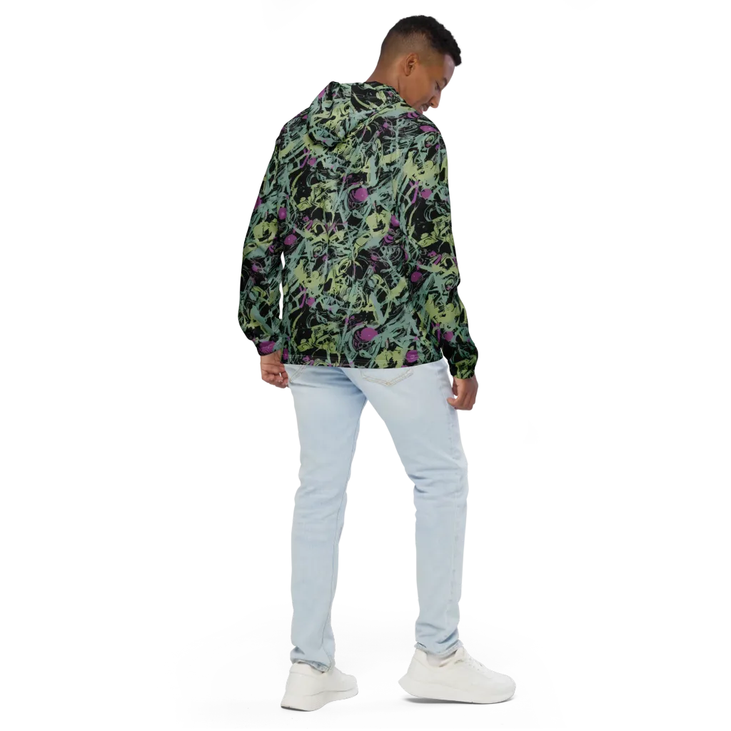 Acid Ink on Men's Windbreaker — Back