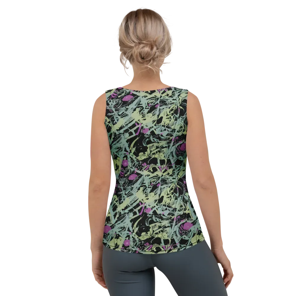 Acid Ink on Women's Tank Top — Back