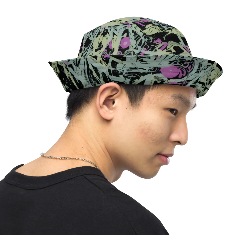 Acid Ink on Reversible Bucket Hat — Right Outside