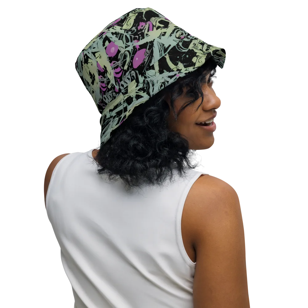 Acid Ink on Reversible Bucket Hat — Right Outside