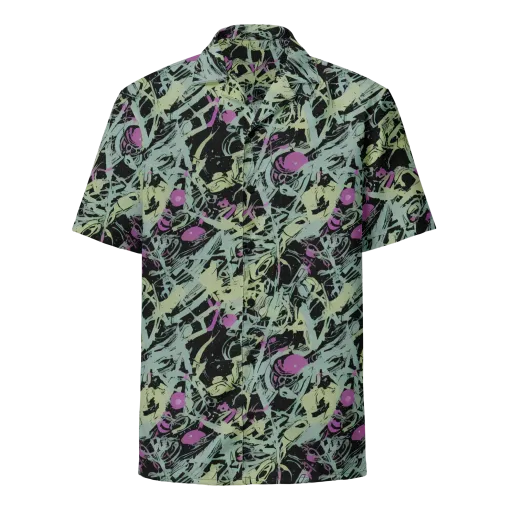 Acid Ink on a Button Shirt