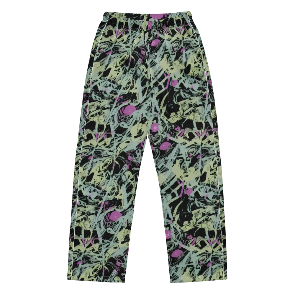 Acid Ink on Women's Pajama Pants — Front