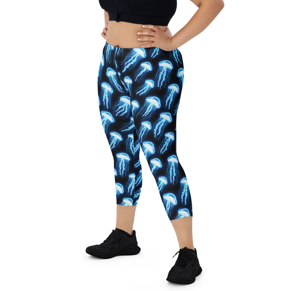 Midnight Jelly on Capri Leggings — Front