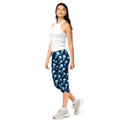 Midnight Jelly on a Capri Leggings