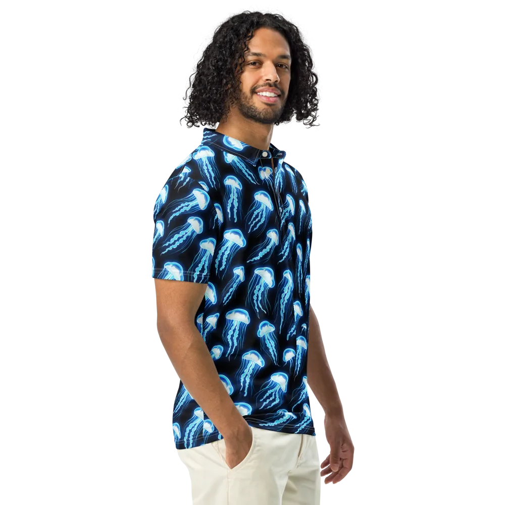 Midnight Jelly on Men's Slim Fit Polo Shirt — Right Front