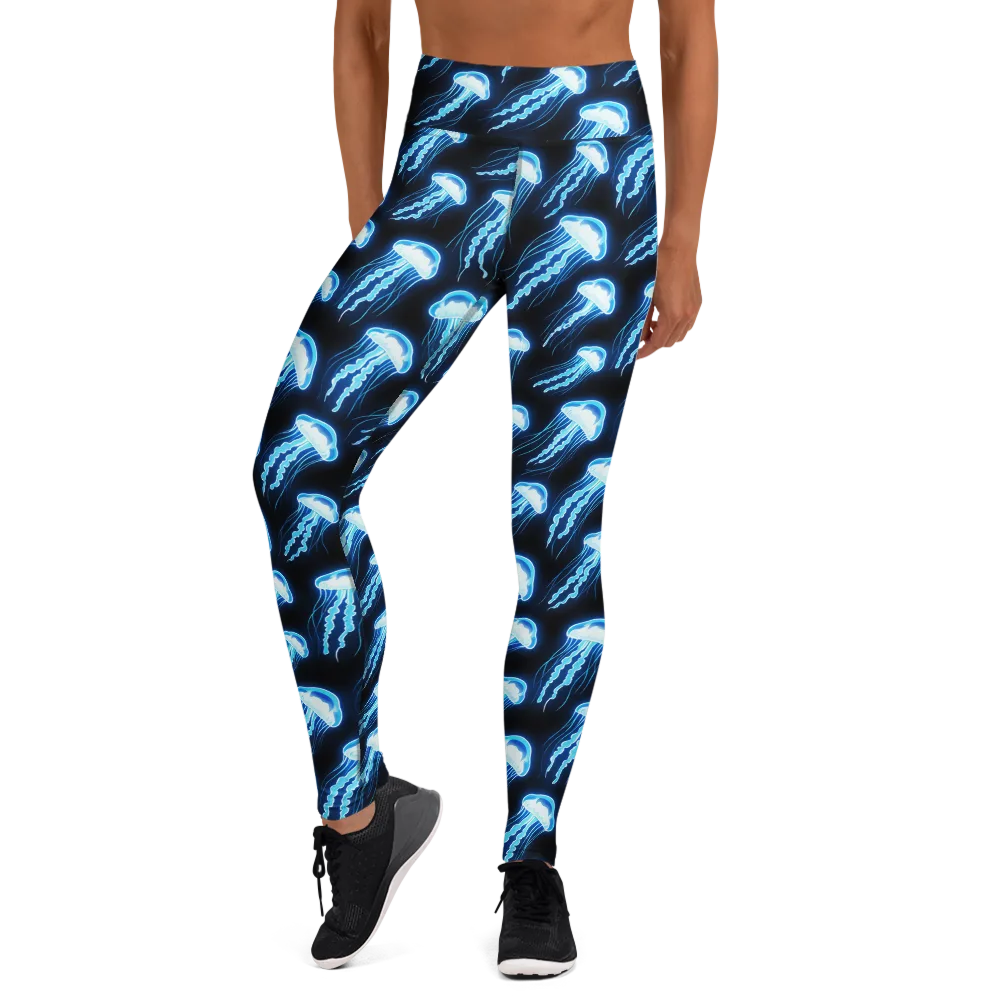 Midnight Jelly on Yoga Leggings — Front