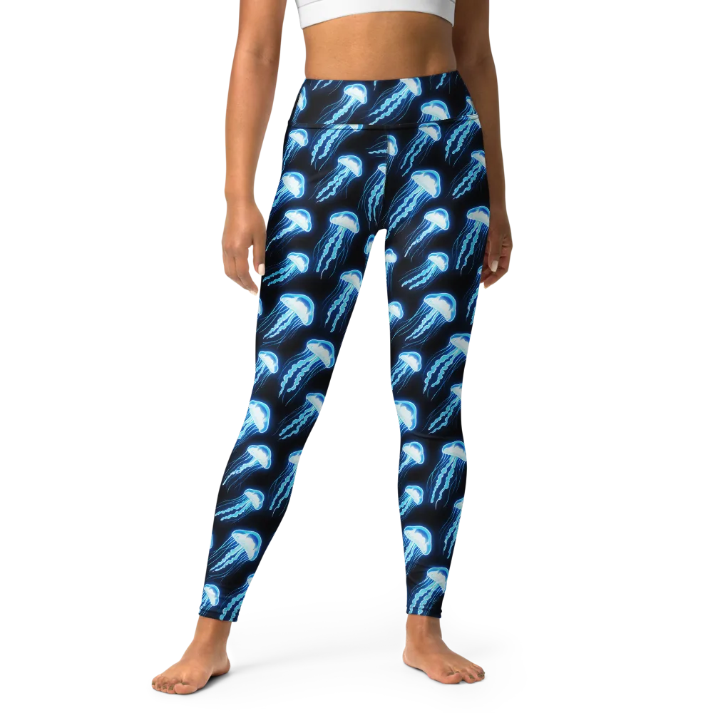 Midnight Jelly on Yoga Leggings — Front