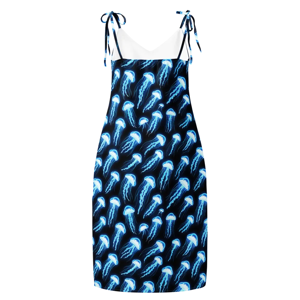 Midnight Jelly on Slip Dress — Back