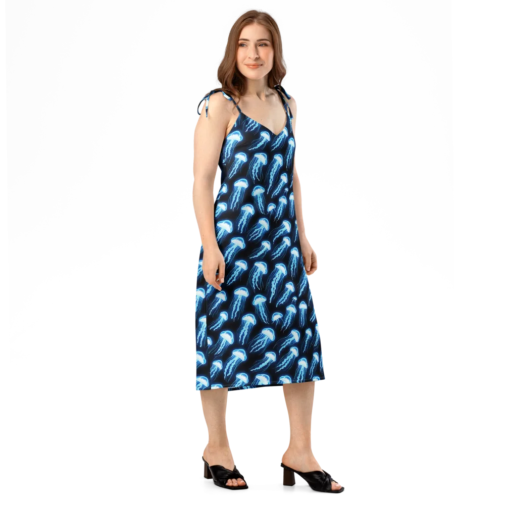 Midnight Jelly on Slip Dress — Right Front