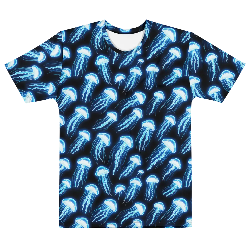 Midnight Jelly on Men's Cotton Crew Neck T-Shirt — Front