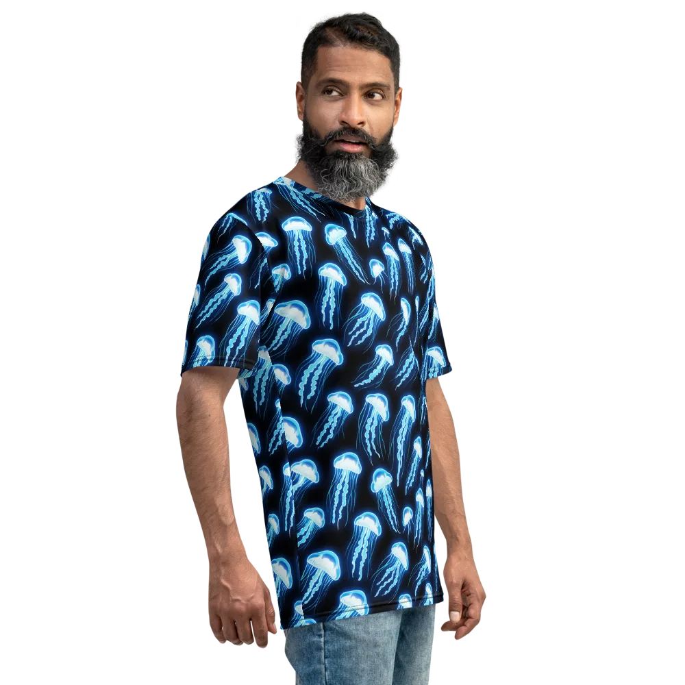 Midnight Jelly on Men's Crew Neck T-Shirt — Right
