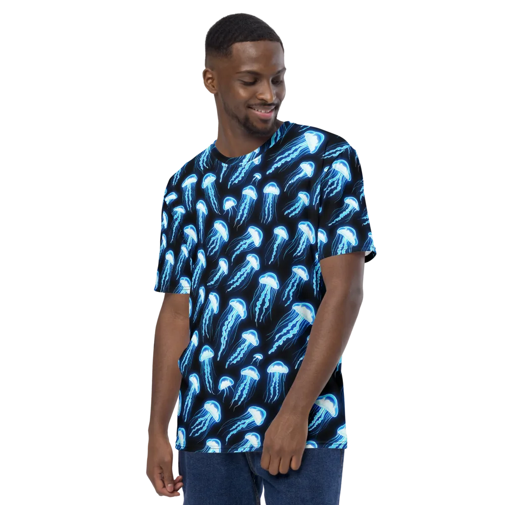 Midnight Jelly on Men's Crew Neck T-Shirt — Left
