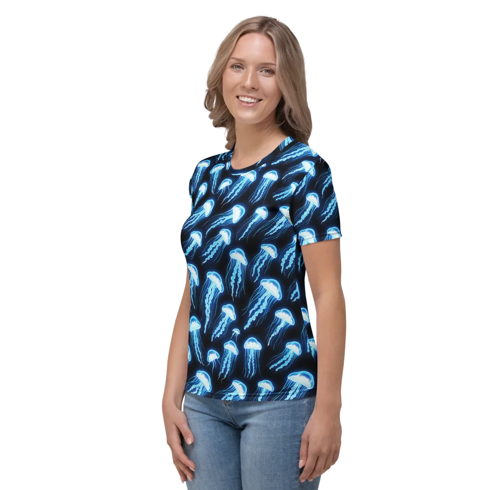 Midnight Jelly on Women's Crew Neck T-Shirt — Left
