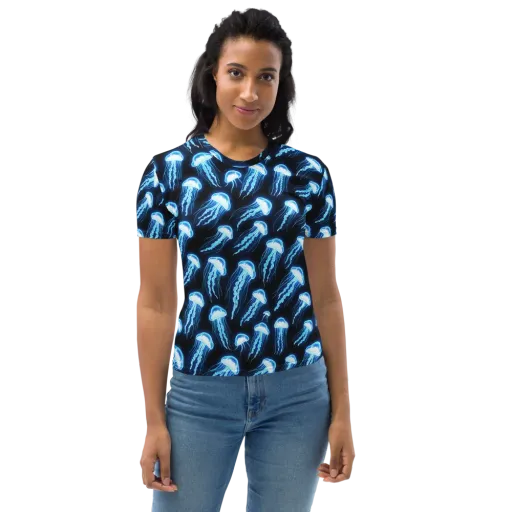 Midnight Jelly on a Women's Crew Neck T-Shirt