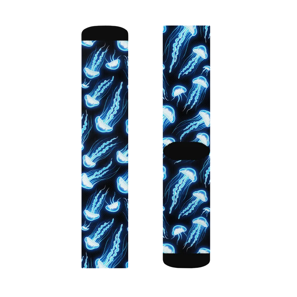 Midnight Jelly on Socks — Left Sock