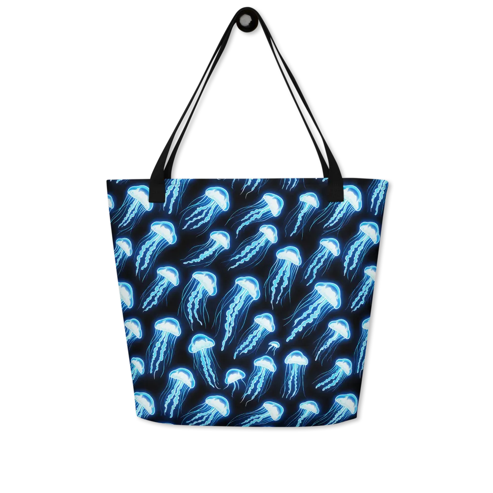 Midnight Jelly on Large Tote Bag W/ Pocket — Front