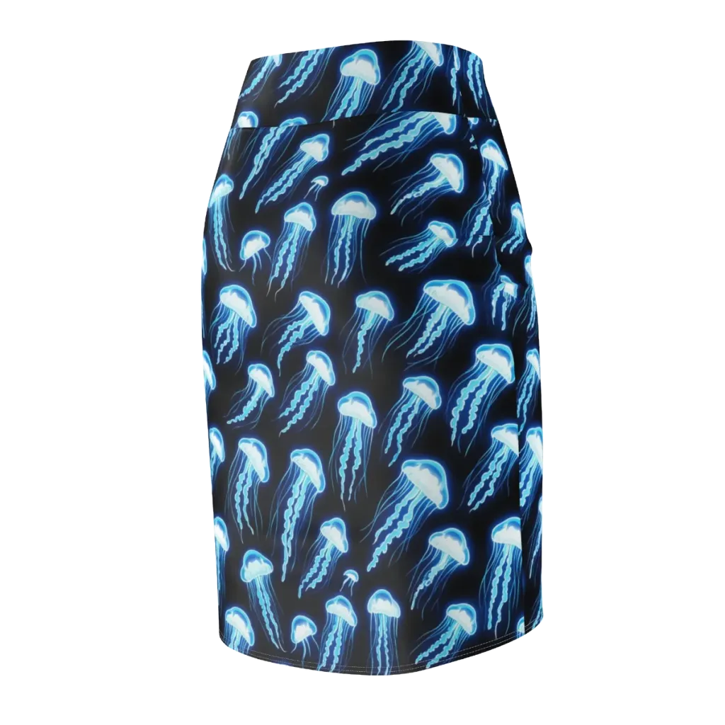Midnight Jelly on Pencil Skirt — Back Side