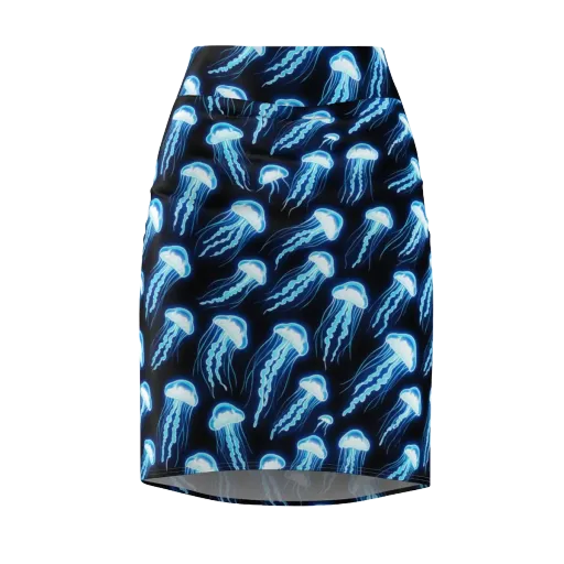 Midnight Jelly on a Pencil Skirt