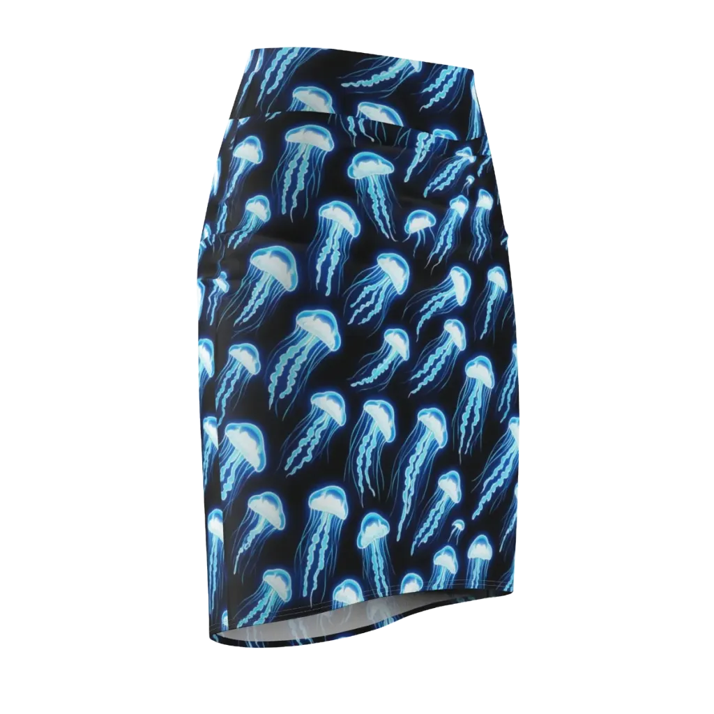 Midnight Jelly on Pencil Skirt — Front Side