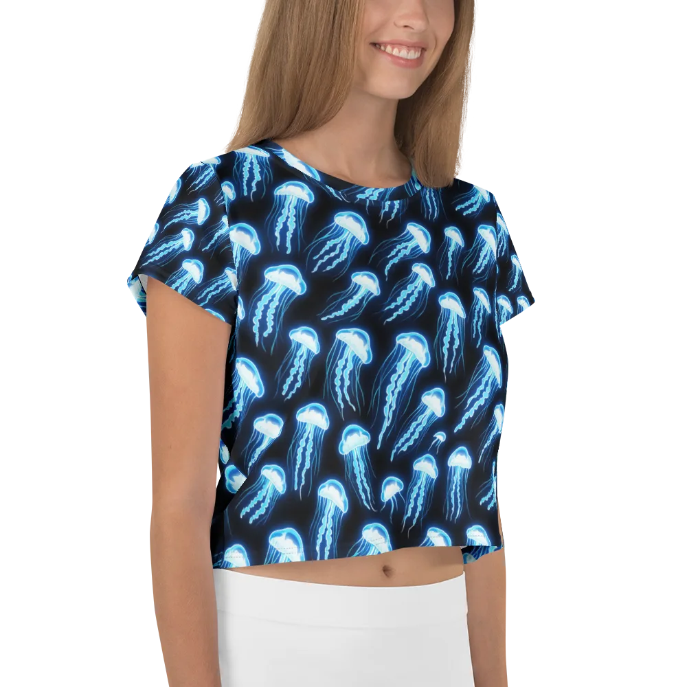 Midnight Jelly on Crop Tee — Right