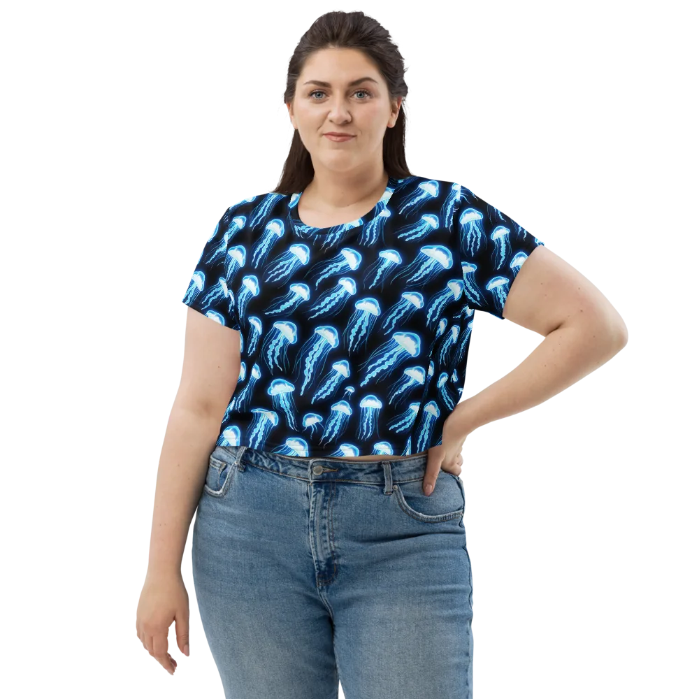 Midnight Jelly on Crop Tee — Front