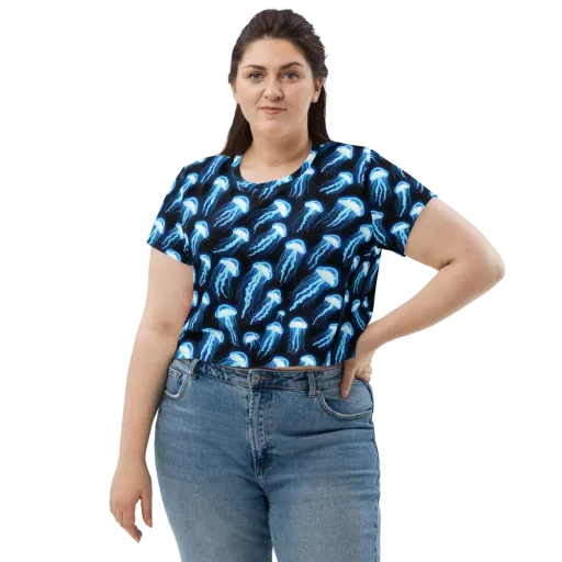 Midnight Jelly on a Crop Tee
