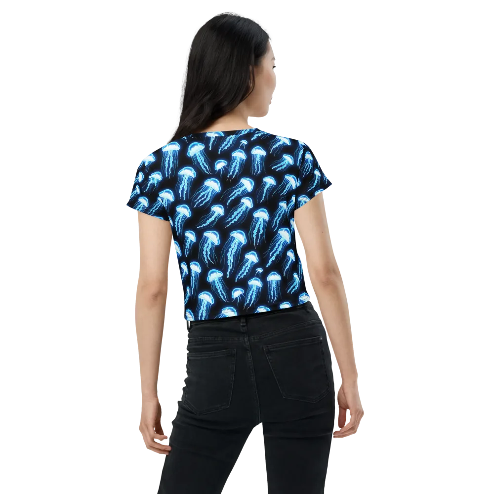 Midnight Jelly on Crop Tee — Back