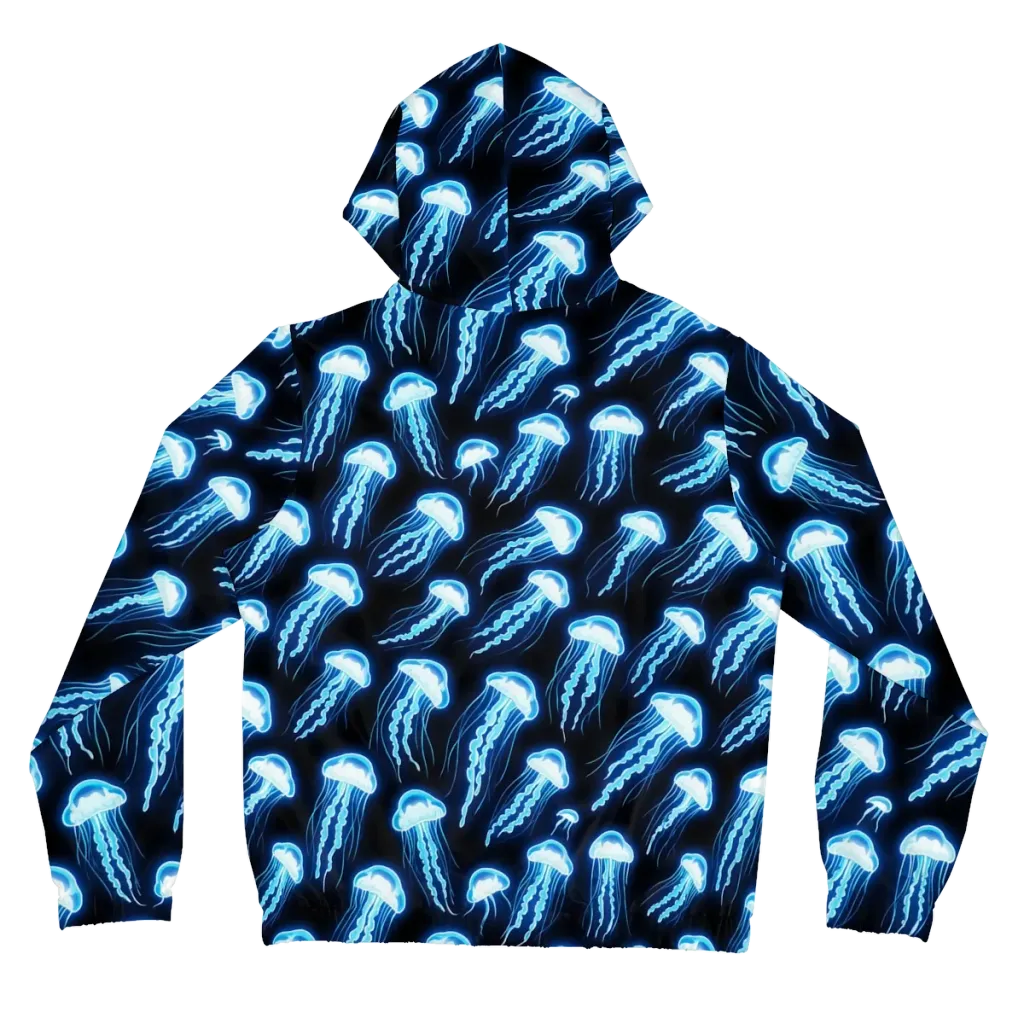 Midnight Jelly on Women's Full-Zip Hoodie — Back